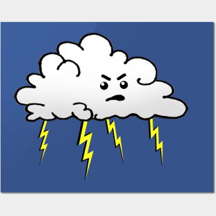 Angry Cloud Posters and Art